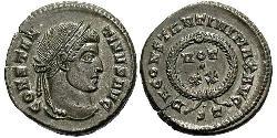 1 Follis /  AE3 Roman Empire (27BC-395) Bronze Constantine I (272 - 337)