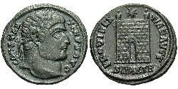 1 Follis /  AE3 Roman Empire (27BC-395) Bronze Constantine I (272 - 337)