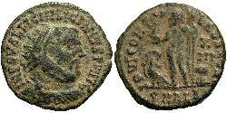1 Follis /  AE3 Roman Empire (27BC-395) Bronze Licinius I (265-324)
