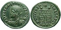 1 Follis /  AE3 Roman Empire (27BC-395) Bronze Constantius II (317 - 361)