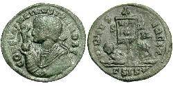 1 Follis /  AE3 Roman Empire (27BC-395) Bronze Constantius II (317 - 361)