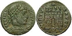1 Follis /  AE3 Roman Empire (27BC-395) Bronze Constantine I (272 - 337)