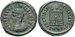1 Follis /  AE3 Roman Empire (27BC-395) Bronze Constantius II (317 - 361)