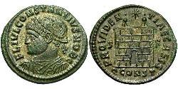 1 Follis /  AE3 Roman Empire (27BC-395) Bronze Constantius II (317 - 361)