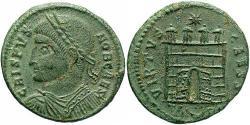 1 Follis /  AE3 Roman Empire (27BC-395) Bronze Crispus (305 - 326)