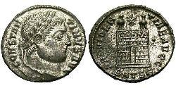 1 Follis /  AE3 Roman Empire (27BC-395) Bronze Constantine I (272 - 337)