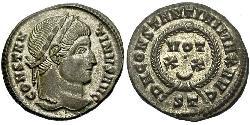 1 Follis /  AE3 Roman Empire (27BC-395) Bronze Constantine I (272 - 337)