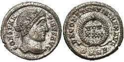 1 Follis /  AE3 Roman Empire (27BC-395) Bronze Constantine I (272 - 337)