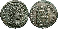 1 Follis /  AE3 Roman Empire (27BC-395) Bronze Constantius II (317 - 361)