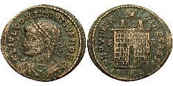 1 Follis /  AE3 Roman Empire (27BC-395) Bronze Constantius II (317 - 361)