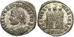1 Follis /  AE3 Roman Empire (27BC-395) Bronze Constantius II (317 - 361)