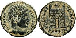 1 Follis /  AE3 Roman Empire (27BC-395) Bronze Constantine I (272 - 337)