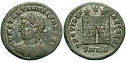 1 Follis /  AE3 Roman Empire (27BC-395) Bronze Constantine I (272 - 337)