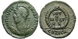 1 Follis /  AE3 Roman Empire (27BC-395) Bronze Julian the Apostate (331-363)