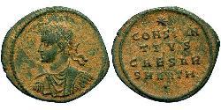 1 Follis /  AE3 Roman Empire (27BC-395) Bronze Constantius II (317 - 361)