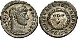 1 Follis /  AE3 Roman Empire (27BC-395) Bronze Crispus (305 - 326)