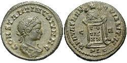 1 Follis /  AE3 Roman Empire (27BC-395) Bronze Constantius II (317 - 361)