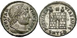 1 Follis /  AE3 Roman Empire (27BC-395) Bronze Constantine I (272 - 337)