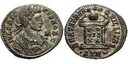 1 Follis /  AE3 Roman Empire (27BC-395) Bronze Crispus (305 - 326)