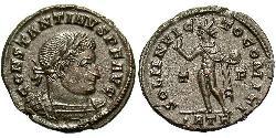 1 Follis /  AE3 Roman Empire (27BC-395) Bronze Constantine I (272 - 337)