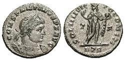 1 Follis /  AE3 Roman Empire (27BC-395) Bronze Constantine I (272 - 337)