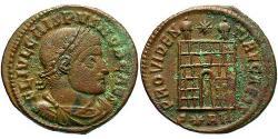 1 Follis /  AE3 Roman Empire (27BC-395) Bronze Crispus (305 - 326)
