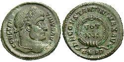 1 Follis /  AE3 Roman Empire (27BC-395) Bronze Constantine I (272 - 337)