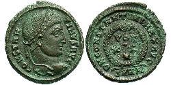 1 Follis /  AE3 Roman Empire (27BC-395) Bronze Constantine I (272 - 337)