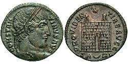 1 Follis /  AE3 Roman Empire (27BC-395) Bronze Constantine I (272 - 337)