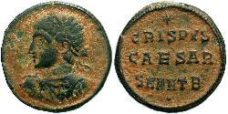 1 Follis /  AE3 Roman Empire (27BC-395) Bronze Crispus (305 - 326)