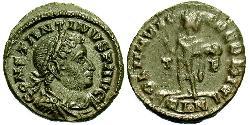 1 Follis /  AE3 Roman Empire (27BC-395) Bronze Constantine I (272 - 337)