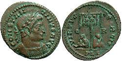1 Follis /  AE3 Roman Empire (27BC-395) Bronze Constantine I (272 - 337)