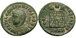 1 Follis /  AE3 Roman Empire (27BC-395) Bronze Constantius II (317 - 361)