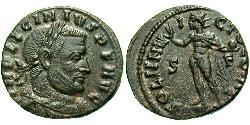 1 Follis /  AE3 Roman Empire (27BC-395) Bronze Licinius I (265-324)
