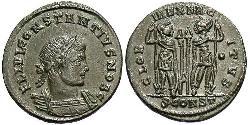 1 Follis /  AE3 Roman Empire (27BC-395) Bronze Constantius II (317 - 361)