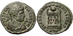 1 Follis /  AE3 Roman Empire (27BC-395) Bronze Constantine I (272 - 337)