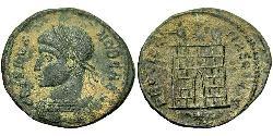 1 Follis /  AE3 Roman Empire (27BC-395) Bronze Crispus (305 - 326)