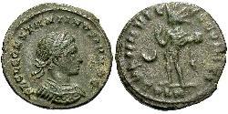 1 Follis /  AE3 Roman Empire (27BC-395) Bronze Constantius II (317 - 361)