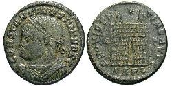 1 Follis /  AE3 Roman Empire (27BC-395) Bronze Constantine I (272 - 337)