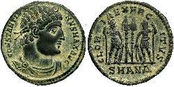 1 Follis /  AE3 Roman Empire (27BC-395) Bronze Constantine I (272 - 337)