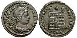 1 Follis /  AE3 Roman Empire (27BC-395) Bronze Crispus (305 - 326)