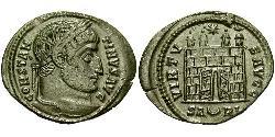 1 Follis /  AE3 Roman Empire (27BC-395) Bronze Constantine I (272 - 337)