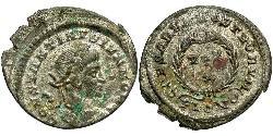 1 Follis /  AE3 Roman Empire (27BC-395) Bronze Constantius II (317 - 361)