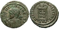 1 Follis /  AE3 Roman Empire (27BC-395) Bronze Crispus (305 - 326)
