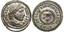 1 Follis /  AE3 Roman Empire (27BC-395) Bronze Constantine I (272 - 337)