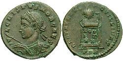 1 Follis /  AE3 Roman Empire (27BC-395) Bronze Crispus (305 - 326)