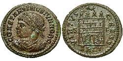 1 Follis /  AE3 Roman Empire (27BC-395) Bronze Constantius II (317 - 361)