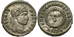 1 Follis /  AE3 Roman Empire (27BC-395) Bronze Crispus (305 - 326)