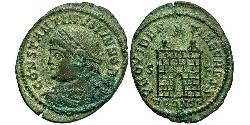 1 Follis /  AE3 Roman Empire (27BC-395) Bronze Constantine I (272 - 337)