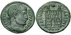 1 Follis /  AE3 Roman Empire (27BC-395) Bronze Constantine I (272 - 337)